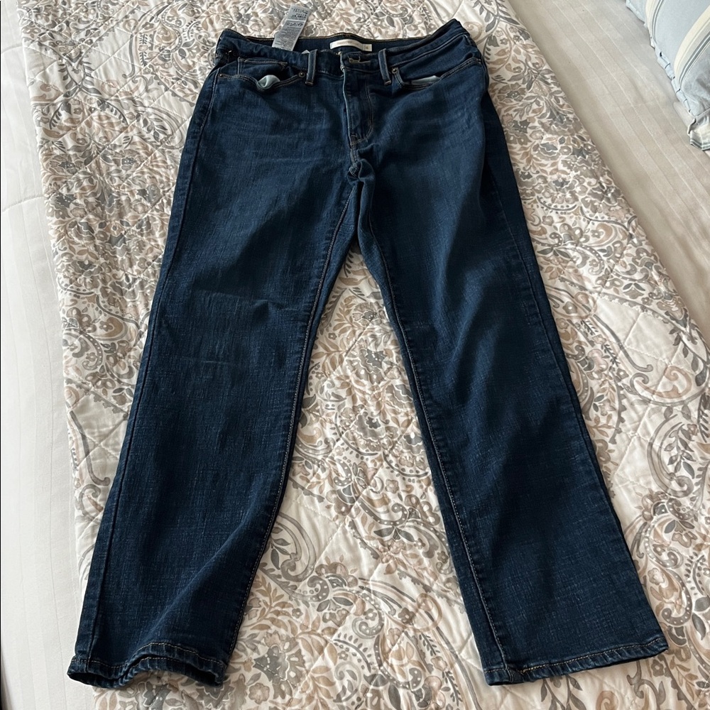 Levi's Women's Straight Leg Jeans - Dark Blue